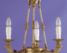 Neoclassical bronze lamp