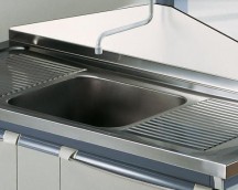 Central sink 150x60cm (stainless steel)