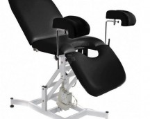 Gynecological examination chair with 1 motor
