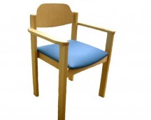 VITALIA ARMCHAIR WITH ARMS AND BACK SEAT UPHOLSTERY WOOD
