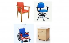 Chairs and tables for hospitals