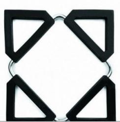 FOLDING TRIVET SILICON AND STEEL