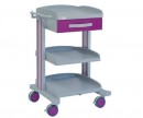 multifunctional hospital trolley with one drawer trays + 2