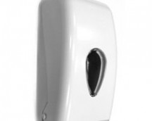 Toilet paper dispenser in white ABS wipes series CLASSIC