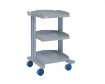 multifunctional hospital trolley with 3 trays